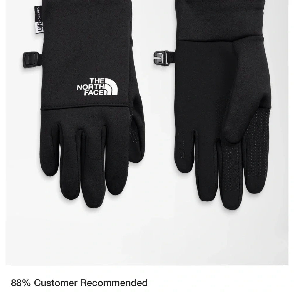The North Face Kids Black Recycled Etip Gloves
